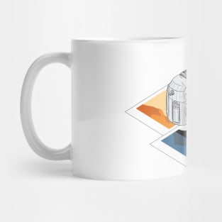 Camera With Retro Frames of Landscapes Mug